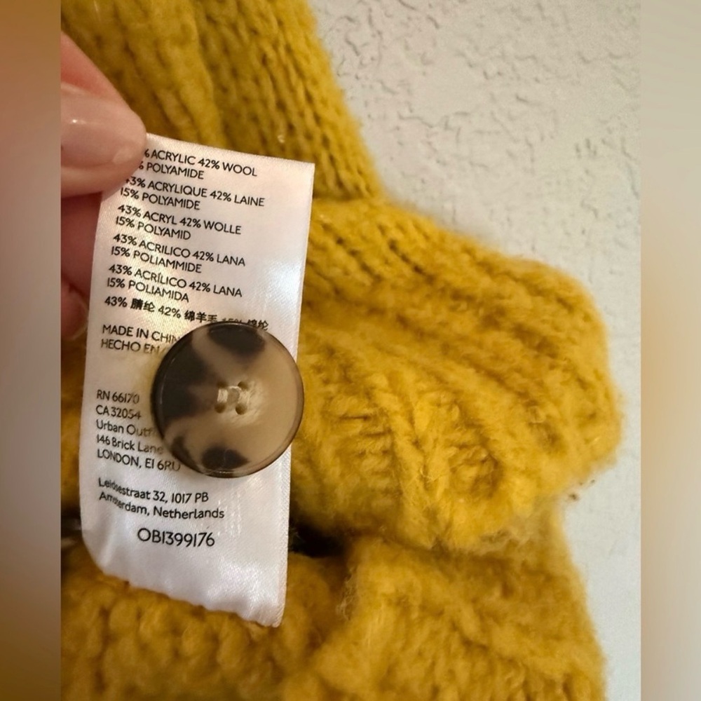 Yellow Maeve Bunny Cardigan Sweater - Picture 5 of 5